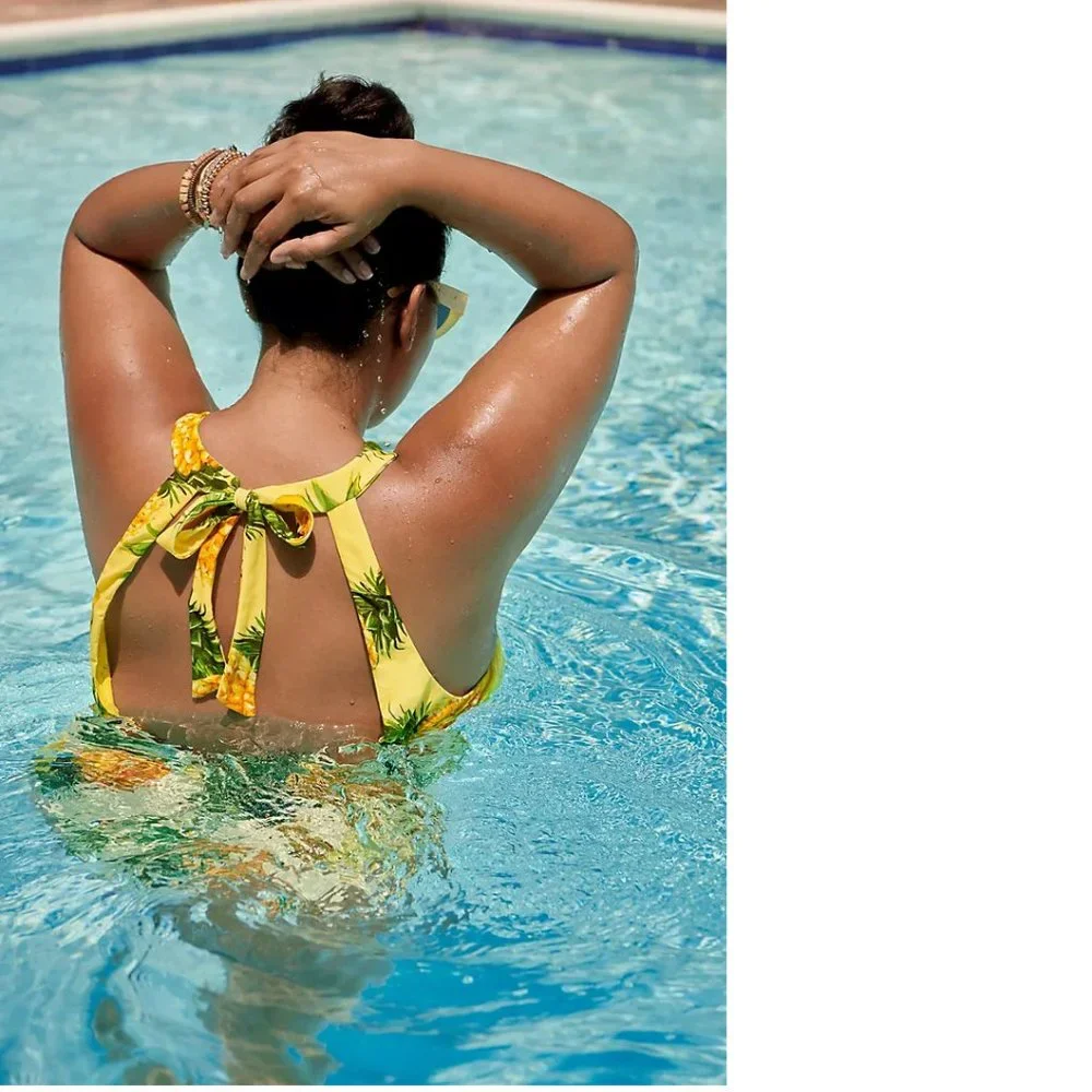 Anthropologie High-Neck One-Piece Swimsuit - Picture 4 of 9